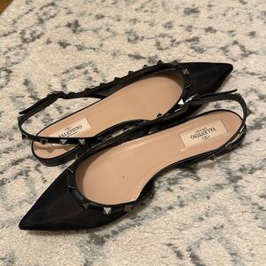 Valentino sling back flats
